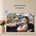 Prehistoric Dinosaur & Human Scene Painting Poster, Vivid Artistic Prehistoric Wilderness Poster, Immersive Prehistoric-themed Decor Suitable For Home_maomaolike.com