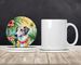 Borzoi Luau Large Sandstone Coasters Pack Of 4 Absorbent Round Coasters Decor Gifts For Men Or Women, 4 In, Multicolor_maomaolike.com