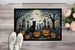 Black Cat Spooky Halloween Doormat Front Door Mat Indoor Outdoor Rugs For Entryway, Non Slip Washable Low Pile, 24H X 36W_maomaolike.com