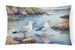 Birds, Birds, Birds Throw Pillow Throw Pillow For Indoor Couch Bed Outdoor Patio Washable, Gulls Scavenging 7518,12Hx16W_maomaolike.com