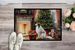 Borzoi Cozy Christmas Doormat Front Door Mat Indoor Outdoor Rugs For Entryway, Non Slip Washable Low Pile, 24H X 36W_maomaolike.com