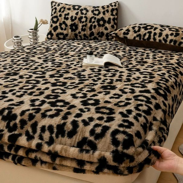 Thickened Rabbit Fur Plush Bed Sheet Single Piece Winter New Fleece Warm Mattress Protector Full Dust Cover_maomaolike.com
