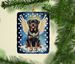 Rottweiler My Angel Porcelain Ornament Christmas Tree Hanging Decorations For Home Christmas Holiday, Rectangle, Gift, Multicolor_maomaolike.com
