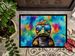 Hippie Animal Tortoise Turtle Doormat Front Door Mat Indoor Outdoor Rugs For Entryway, Non Slip Washable Low Pile, 24H X 36W_maomaolike.com
