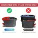 6 Pack O Cedar Spin Mop Replacement Mop HeSpin Mopd, Spin Mop Replacement Microfiber Mop Head, 360 Degree Easy Wringing Dust Mop Head With One Base And One Handle_maomaolike.com