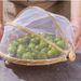 Weaving Drying Handmade Fly-proof Sieve Net Cover Round Dustpan Household Insect-proof Products Steamed Bun Food Bamboo_maomaolike.com