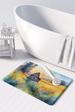 Montana Bitterroot In Watercolor Memory Foam Kitchen Mat Machine Washable Anti-Fatigue Mat Cushion Comfort Bath Mat Or Kitchen Rug_maomaolike.com