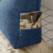 SOGA 150cm Blue Triangular Wedge Bed Pillow Headboard_maomaolike.com