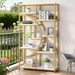 Freestanding Bookshelf, B Etagere Bookcase With 9 Open Shelves_maomaolike.com