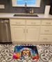 Bernese Mountain Dog Hippie Dawg Memory Foam Kitchen Mat Machine Washable Anti-Fatigue Mat Cushion Comfort Bath Mat Or Kitchen Rug_maomaolike.com