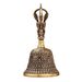 Brass Five-Pronged Vajra Three-Headed Demon-Subduing Pestle Handheld Home Living Room Ancestor Hall Bell Crafts Ornament Wholesale_maomaolike.com