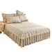 Pure Single Skirt Full Cotton Three-Piece Lace Sheet Non-Slip Bed Cover Four-Piece Set Simple Princess Style_maomaolike.com
