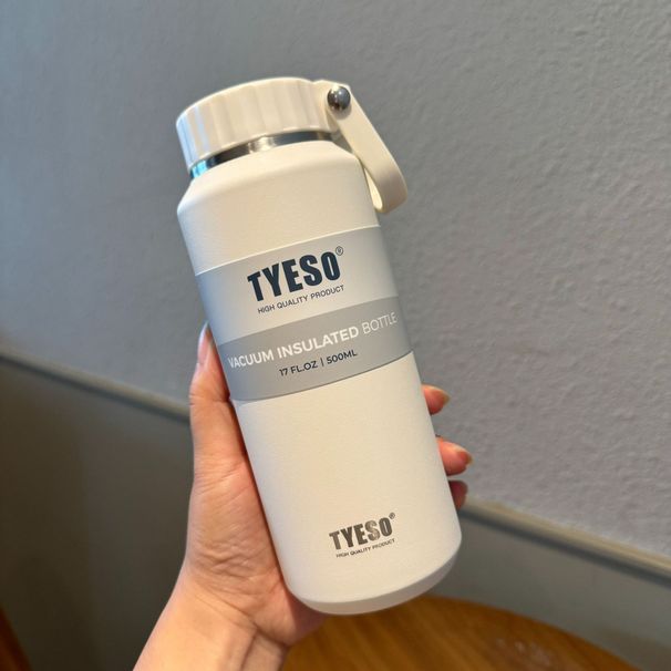 Tyeso Large Capacity Insulated Easy-Pull Cup Sport Water Bottle For Men And Women With Handle Portable Travel Mug_maomaolike.com