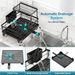 GSlife Large 2 Tier Dish Drying Rack - Expandable Over Sink & Counter Use_maomaolike.com