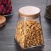 Irregular Square Glass Sealed Kitchen Food Trapezoidal Tea Canister Coffee Bean Storage Jar_maomaolike.com