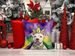 Pit Bull Terrier King Of Mardi Gras Throw Pillow Machine Washable, Indoor Outdoor Decorative Pillow For Couch, Bed Or Patio, 14Hx14W_maomaolike.com