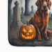 Irish Setter Spooky Halloween Memory Foam Kitchen Mat Machine Washable Anti-Fatigue Mat Cushion Comfort Bath Mat Or Kitchen Rug_maomaolike.com