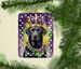 Labrador Retriever King Of Mardi Gras Porcelain Ornament Christmas Tree Hanging Decorations For Home Christmas Holiday, Rectangle, Gift, Multicolor_maomaolike.com