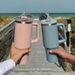 40oz 304 Stainless Steel Vacuum Insulated Water With Handle, Straw Cover, Car Portable Sports Travel Cup Leak Proof_maomaolike.com