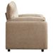 Modern Accent Chair, Chenille Oversized Arm Chair, 38 Inches Wide, Comfortable Cushioned Single Casual Sofa Chair, Suitable For Living Room, Bedroom Reading Chair,Brown_maomaolike.com