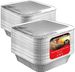 Stock Your Home 8” Square Foil Pans with Lids。 Disposable Cake Pans - 8 Inch Square Pans - Disposable & Recyclable Pans with Lids_maomaolike.com