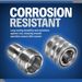 ESSENTIAL WASHER Pressure Washer Hose Quick Connect Kit, M22-14mm To 3/8' Male Female, Includes 2 Female & 2 Male M22-14mm Plugs, 2 Male Garden Hose Plugs, 2 Female Garden Hose QC, O-Rings_maomaolike.com