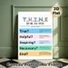 T.H.I.N.K. Mindful Speech Painting Poster, Vibrant Color-blocked Educational Typographic Poster, Guides Thoughtful Communication, Ideal For Office_maomaolike.com