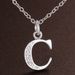 26 Letters 925 Sterling Silver Necklace Pendant Zircon For Women Exquisite Student Girlfriend Jewelry Accessories_maomaolike.com