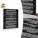 The Seven Tenets Painting Poster, Monochrome Brick Wall Text Poster, Inspirational Guiding Principles Decor Suitable For Home Office, Study Space_maomaolike.com
