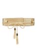 HOT Tassel Decor Wide Belt in Gold_maomaolike.com