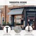 VEVOR 138x47" Patio Awning Retractable Awning Sunshade Shelter With Crank Handle_maomaolike.com