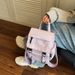 Fashionable Commuting Korean Style Backpack, Ins-style Simple And Lightweight Student Schoolbag, Versatile Large-capacity Travel S_maomaolike.com