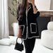 Women's suit autumn new fashion casual loose solid color two-piece set_maomaolike.com