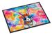 Hippie Animal Rabbit Doormat Front Door Mat Indoor Outdoor Rugs For Entryway, Non Slip Washable Low Pile, 24H X 36W_maomaolike.com