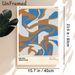 Retro Abstract Geometric Painting Poster, Vintage Curvy & Blocky Graphic Poster, Timeless Artistic Design Brings Retro Vibe, Suitable For Living Room_maomaolike.com