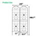 2 Pack Metal Garden Trellis 86.7" X 19.7" Rustproof Trellis For Climbing Plants Outdoor Flower Support Black_maomaolike.com