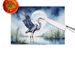 Blue Heron Under The Moonlight Glass Cutting Board Decorative Tempered Glass Kitchen Cutting And Serving Board Large Size Chopping Board_maomaolike.com