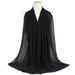 Unisex Solid color monochrome pearl chiffon shawl Long shawl Muslim shawl_maomaolike.com