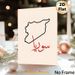 Syria Map & Arabic Calligraphy Painting Poster, Minimalist Line-art With Bold Red Script Poster, Cultural Nostalgic Decor, Suitable For Home, Living_maomaolike.com