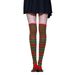Men's Gloves cycling winter gloves fur ball striped bow socks over the knee socks Christmas red and green knitted sleeves set_maomaolike.com