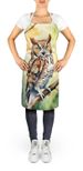 Eastern Screech Owl Apron Cooking Kitchen Server Baking Crafts Gardening For Adult Women Men, Unisex, Large, Multicolor_maomaolike.com