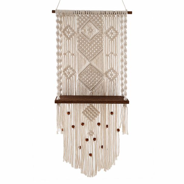 Nordic Style Handwoven Tapestry Storage Rack For Bedroom Living Room Home Hotel Homestay Decoration_maomaolike.com