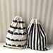 Cute Animal Face Drawstring Storage Bags, Large Capacity Cotton Linen Pouches For Clothes, Toys & Home Organization_maomaolike.com