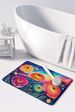 Ranunculus In Color Memory Foam Kitchen Mat Machine Washable Anti-Fatigue Mat Cushion Comfort Bath Mat Or Kitchen Rug_maomaolike.com
