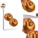 Braided Bread Painting Poster, Glossy Warm-toned Realistic Food Poster, Appetizing Culinary Decor Ideal For Kitchen And Dining Room_maomaolike.com