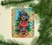 Dachshund Christmas Porcelain Ornament Christmas Tree Hanging Decorations For Home Christmas Holiday, Rectangle, Gift, Multicolor_maomaolike.com