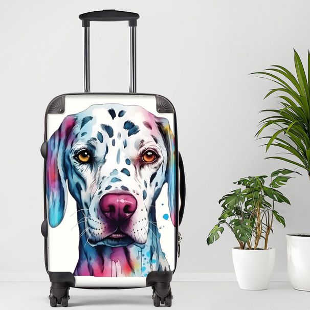 Dalmation Luggage, 20/24/28 Inch Luggage, Carry-On, Custom Luggage, Luggage Set, Suitcase, Travel, Vacation, Cabin Suitcase, Custom Suitcase, Personalized Luggage_maomaolike.com