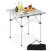 Folding Roll-up Camping Table With Metal Legs With Carrying Bag Non-slip Foot For Camping, Picnics, And Beach Trips_maomaolike.com