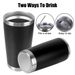 20oz Drinkware Thermal Mug Beer Cups Vacuum With Lids Stainless Steel Water Bottle Insulated Leakproof_maomaolike.com