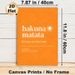 Hakuna Matata Themed Painting Poster, Warm-toned Minimalist Typographic Poster, Positive Relaxing Quote Decor, Ideal For Living Room, Bedroom And Home_maomaolike.com